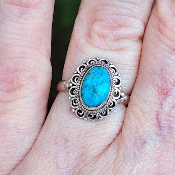 Sterling Silver Persian Turquoise Ring - Picture 7 of 7